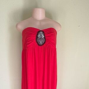 Torrid Strapless Red Dress